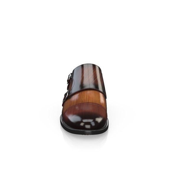 Bashwood Handmade Brown Shaded Monk Shoes main image 4